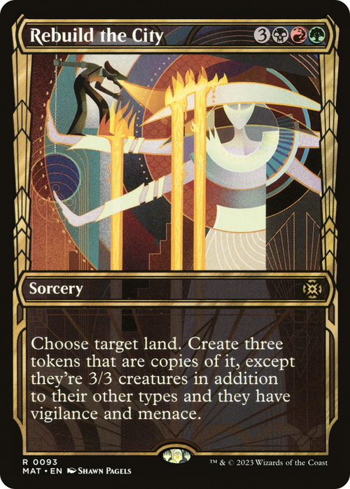 Rebuild the City (Showcase) (MAT-093) - March of the Machine: The Aftermath: (Showcase) Foil
