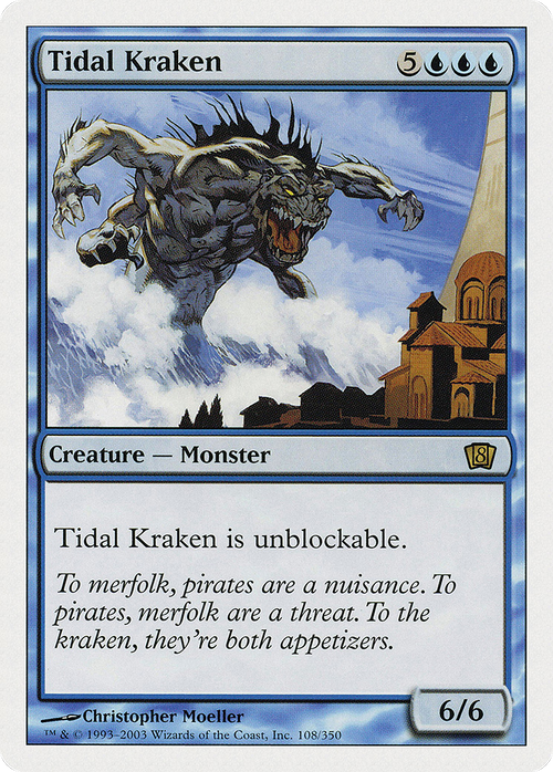 Tidal Kraken (8ED-108) - 8th Edition Foil