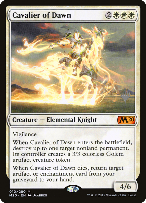 Cavalier of Dawn (PPM20-10P) - Core Set 2020 Promos