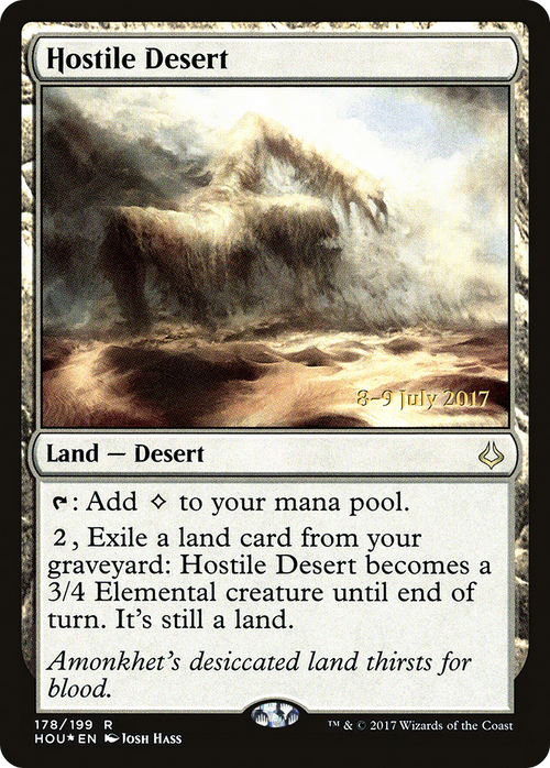 Hostile Desert (PRE-178S) - Hour of Devastation Promos Foil