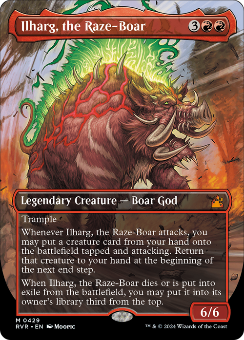 Ilharg, the Raze-Boar (Anime Borderless) (RVR-429) - Ravnica Remastered