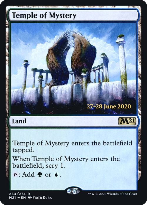 Temple of Mystery (M21) (PRE-254S) - Core Set 2021 Promos Foil