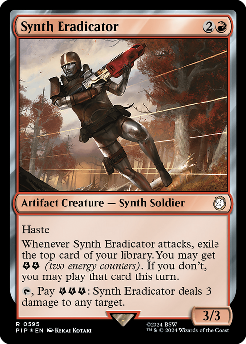 Synth Eradicator (Surge Foil) (PIP-595) - Fallout Foil