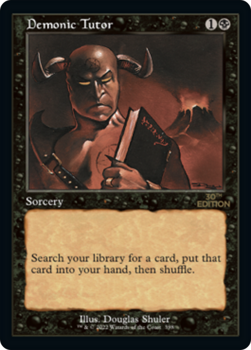 Demonic Tutor (Retro Frame) (30A-398) - 30th Anniversary Edition