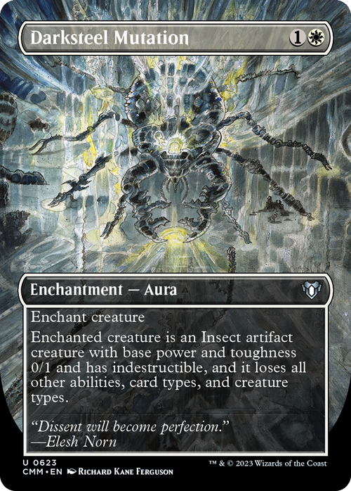 Darksteel Mutation (Borderless) (CMM-623) - Commander Masters Foil