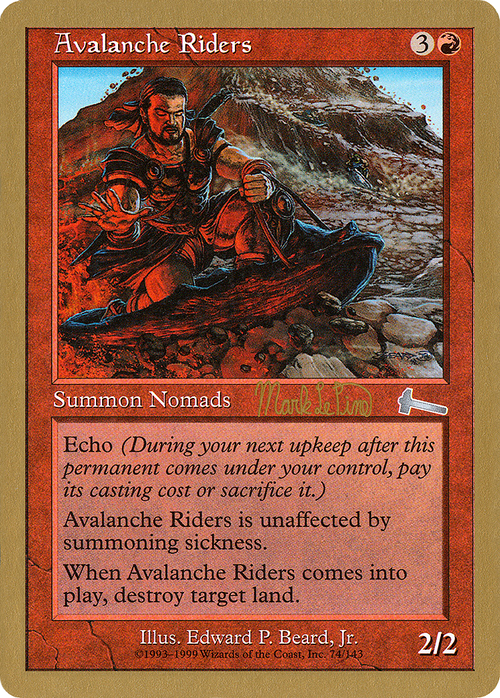 Avalanche Riders - 1999 Mark Le Pine (ULG) (WCD-) - World Championship Decks 1999