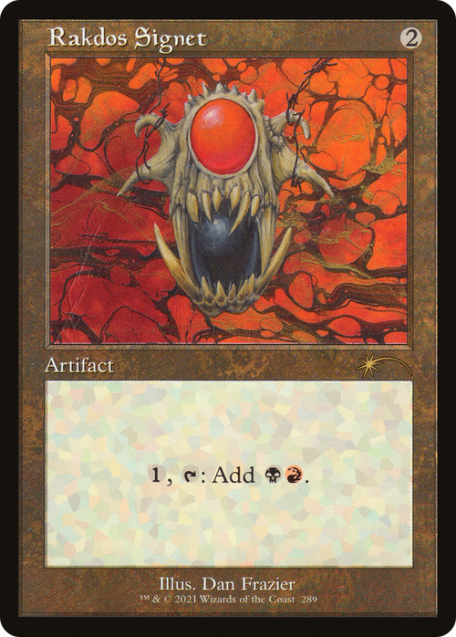 Rakdos Signet (SLD-289) - Secret Lair Drop Etched Foil