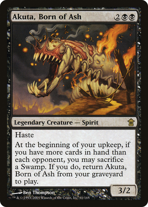 Akuta, Born of Ash (SOK-061) - Saviors of Kamigawa