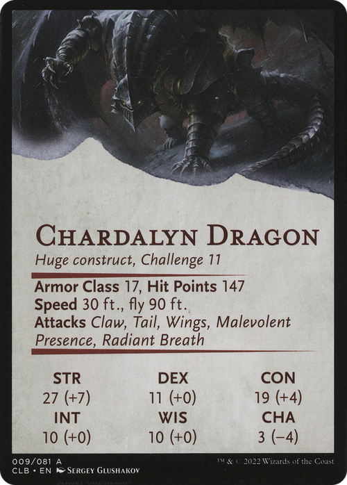 Chardalyn Dragon // Chardalyn Dragon (ACLB-009) - Battle for Baldur's Gate Art Series (Borderless)