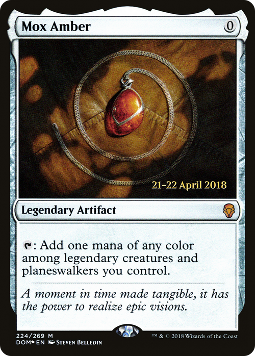 Mox Amber (PRE-224S) - Dominaria Promos Foil
