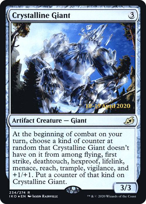 Crystalline Giant (PRE-234S) - Ikoria: Lair of Behemoths Promos Foil