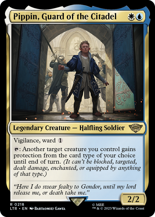 Pippin, Guard of the Citadel (LTR-218) - The Lord of the Rings: Tales of Middle-earth Foil