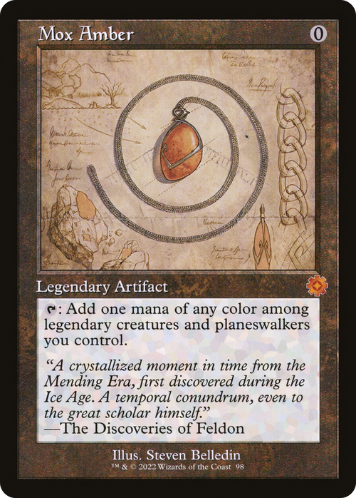 Mox Amber (Schematic) (BRR-098) - The Brothers' War Retro Artifacts Foil