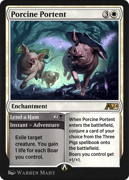 Porcine Portent // Lend a Ham (YWOE-023) - Alchemy: Wilds of Eldraine