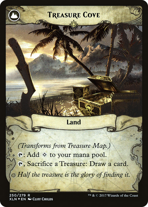 Treasure Map (XLN) (PRE-250S) - Ixalan Promos: (compasslanddfc) Foil