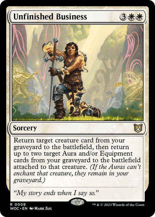 Unfinished Business (WOC-008) - Wilds of Eldraine Commander