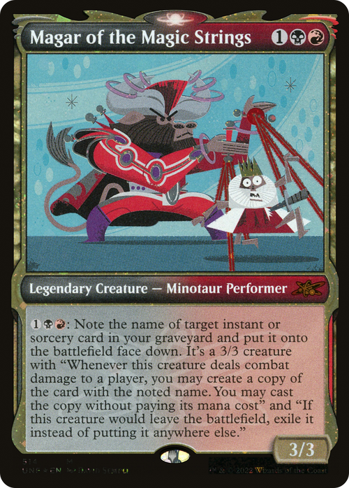 Magar of the Magic Strings (Showcase) (Galaxy Foil) (UNF-514) - Unfinity: (Showcase) Foil