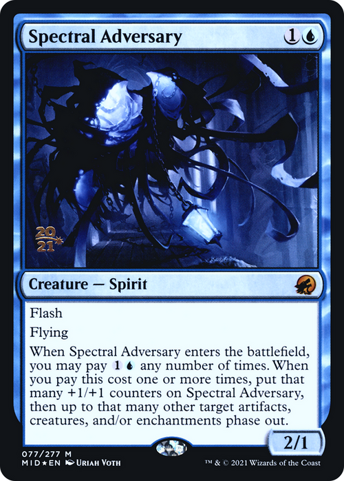 Spectral Adversary (PRE-77S) - Innistrad: Midnight Hunt Promos Foil
