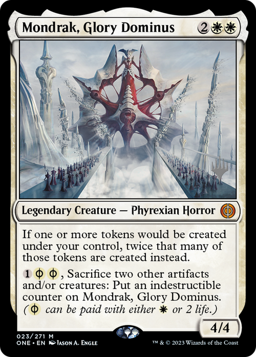 Mondrak, Glory Dominus (PPONE-023) - Phyrexia: All Will Be One Promos Foil