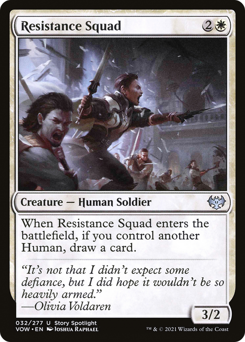 Resistance Squad (VOW-032) - Innistrad: Crimson Vow