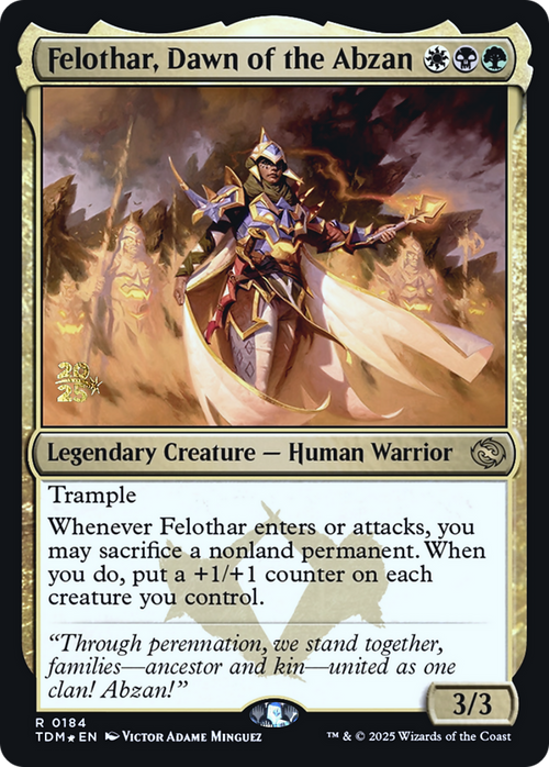 Felothar, Dawn of the Abzan (PRE-184S) - Prerelease Cards Foil