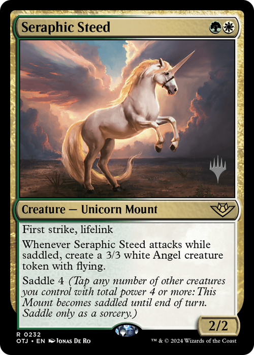 Seraphic Steed (PPOTJ-232) - Outlaws of Thunder Junction Promos
