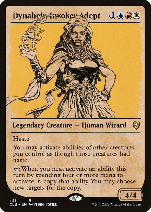 Dynaheir, Invoker Adept (Showcase) (CLB-421) - Commander Legends: Battle for Baldur's Gate: (Showcase)