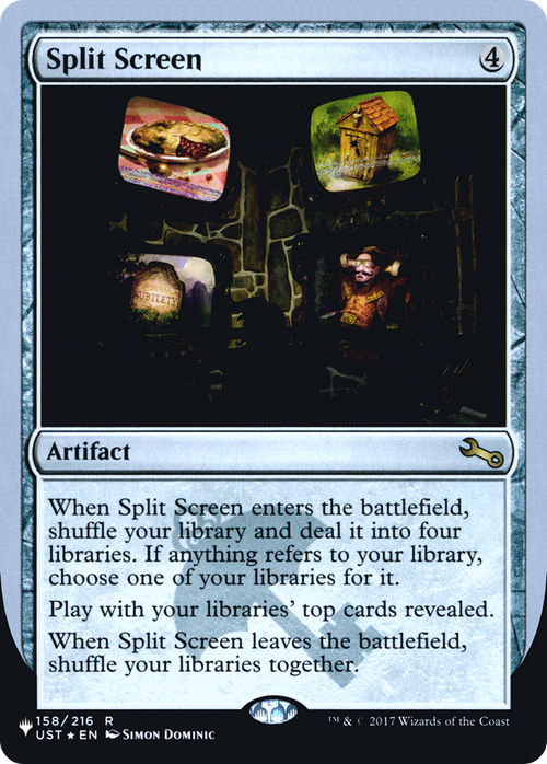Split Screen (LIST-158/216) - The List (Unfinity Foil Edition) Foil