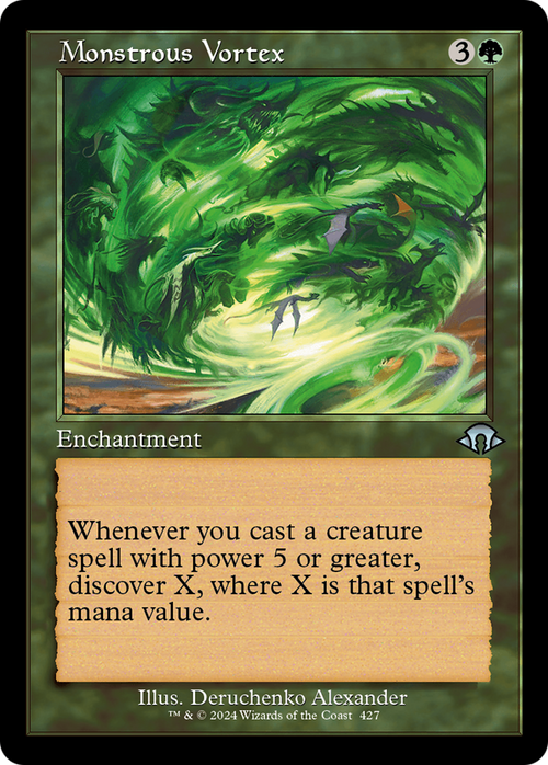 Monstrous Vortex (Retro Frame) (MH3-427) - Modern Horizons 3