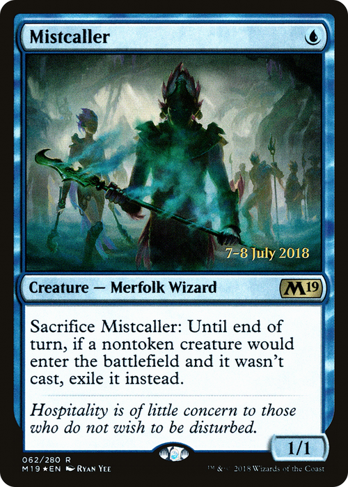 Mistcaller (PRE-62S) - Core Set 2019 Promos Foil