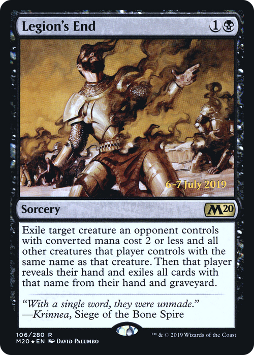 Legion's End (PRE-106S) - Core Set 2020 Promos Foil