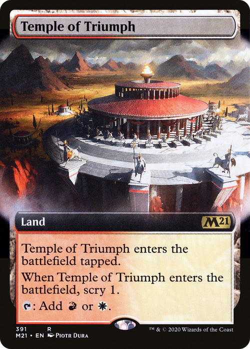 Temple of Triumph (Extended Art) (M21-391) - Core Set 2021: (Extended Art) Foil