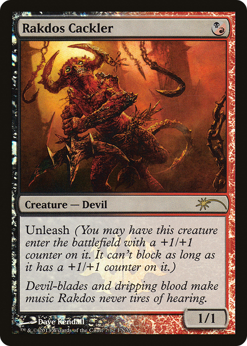 Rakdos Cackler (FNM-007) - Friday Night Magic 2013 Foil