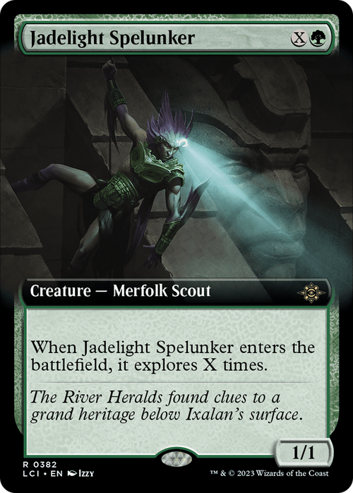 Jadelight Spelunker (Extended Art) (LCI-382) - The Lost Caverns of Ixalan: (Extended Art) Foil