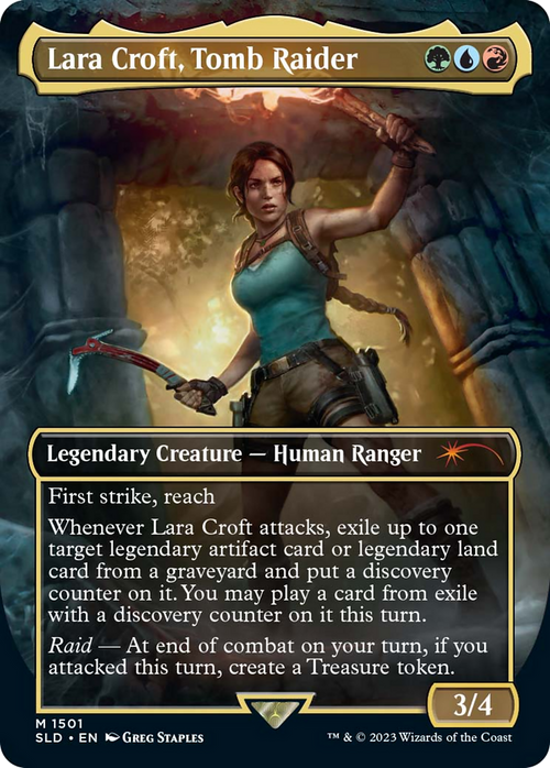 Lara Croft, Tomb Raider (SLD-1501) - Secret Lair Drop (Borderless)