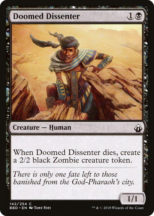 Doomed Dissenter (BBD-142) - Battlebond Foil