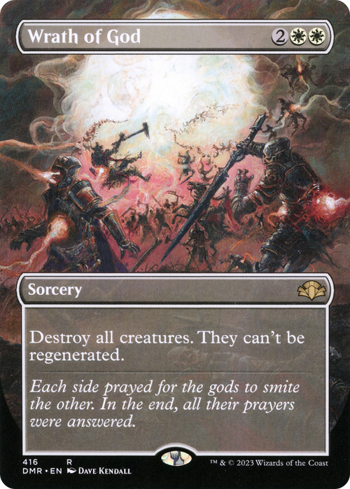 Wrath of God (Borderless) (DMR-416) - Dominaria Remastered Foil