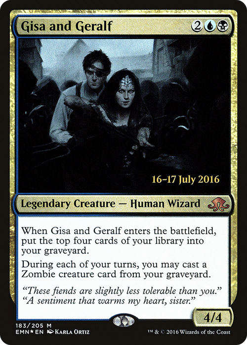 Gisa and Geralf (PRE-183S) - Eldritch Moon Promos Foil