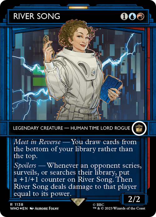 River Song (Showcase) (Surge Foil) (WHO-1138) - Doctor Who: (Showcase) (Borderless) Foil