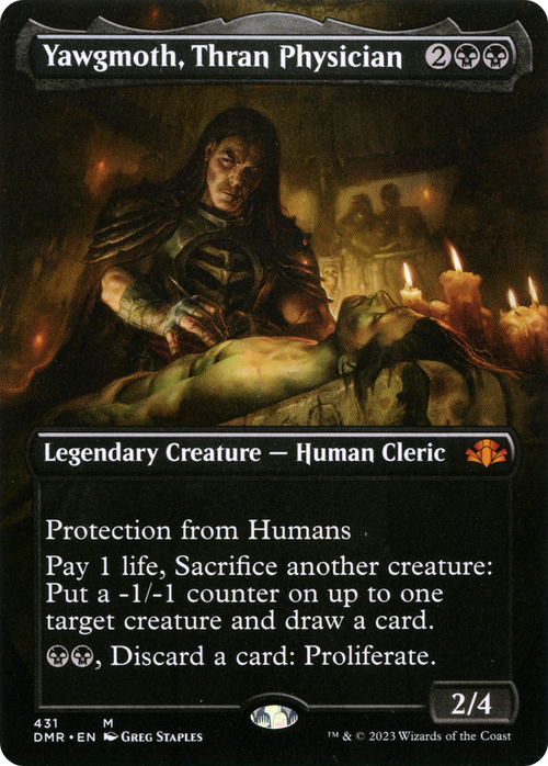 Yawgmoth, Thran Physician (Borderless) (DMR-431) - Dominaria Remastered Foil