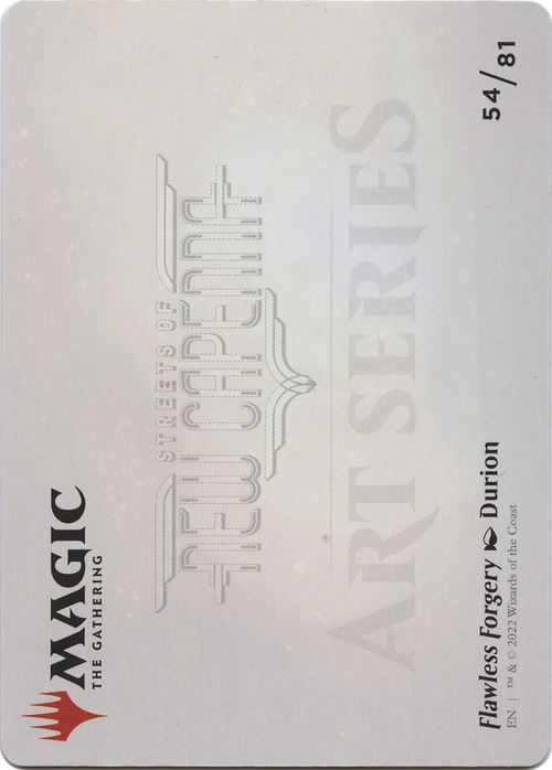 Flawless Forgery // Flawless Forgery (ASNC-054) - New Capenna Art Series (Borderless) Foil