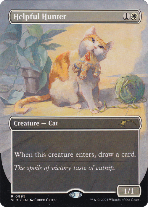 Helpful Hunter (SLD-895) - Secret Lair Drop (Borderless) Foil
