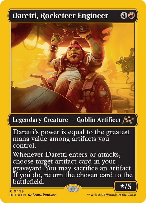 Daretti, Rocketeer Engineer (First-Place Foil) (DFT-458) - Aetherdrift Foil