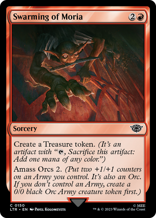 Swarming of Moria (LTR-150) - The Lord of the Rings: Tales of Middle-earth Foil
