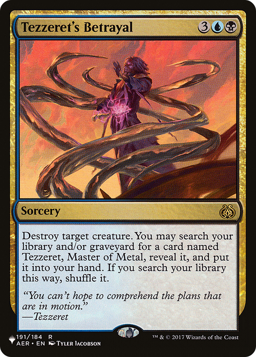 Tezzeret's Betrayal (LIST-AER-191) - The List
