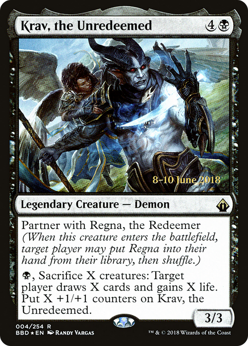 Krav, the Unredeemed (LARP-04S) - Battlebond Promos Foil