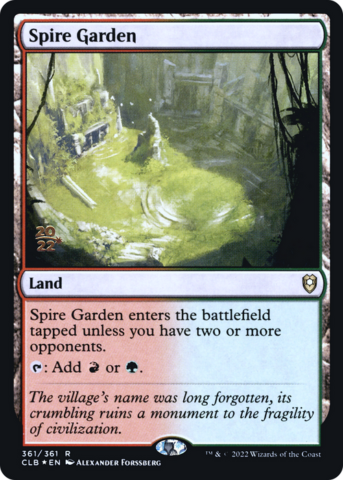 Spire Garden (PRE-361) - Battle for Baldur's Gate Promos Foil