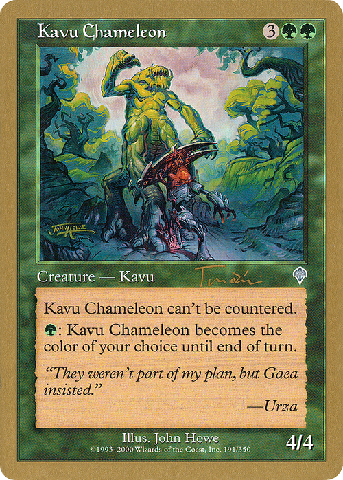 Kavu Chameleon - 2001 Jan Tomcani (INV) (WCD-) - World Championship Decks 2001