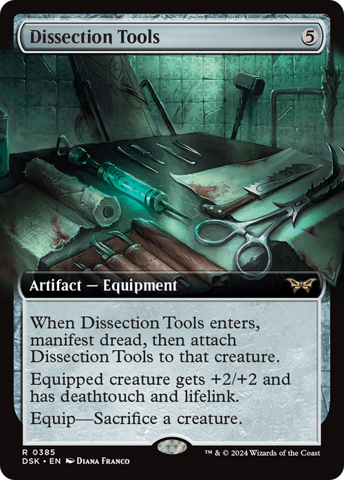 Dissection Tools (Extended Art) (DSK-385) - Duskmourn: House of Horror: (Extended Art)