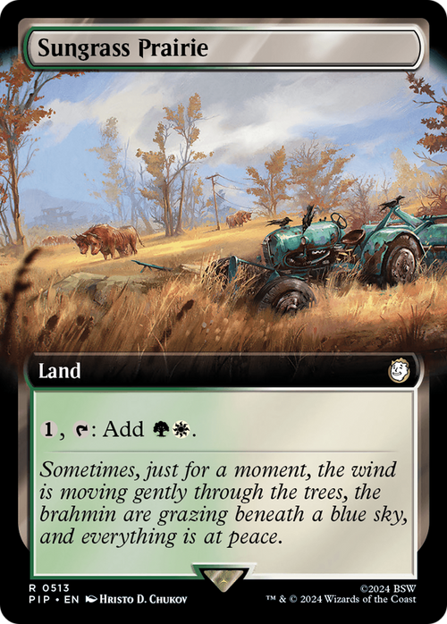 Sungrass Prairie (Extended Art) (PIP-513) - Fallout: (Extended Art) Foil